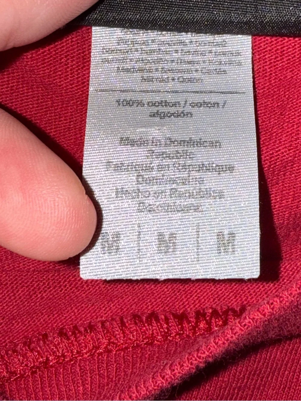 Thrasher size m Red Tee with Aqua Logo